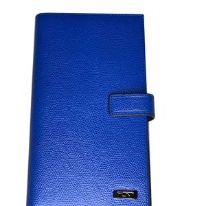 Tumi Cobalt Leather Horizon Travel Wallet